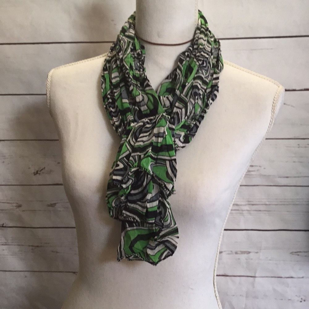 Silk Printed Multicolored Scarf